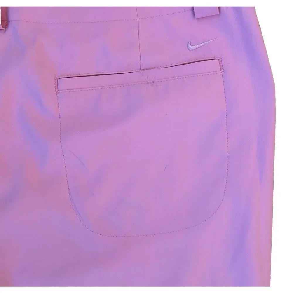 Nike Golf Fit Dry Performance Bermuda Shorts Women's Size 6 Pink Pockets Stretch